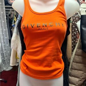 Givenchy Bright Orange Tank Top
